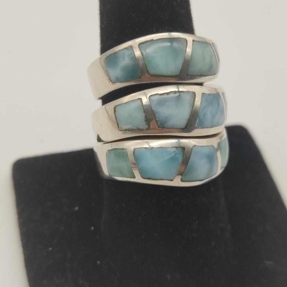 Larimar Silver Ring - image 4